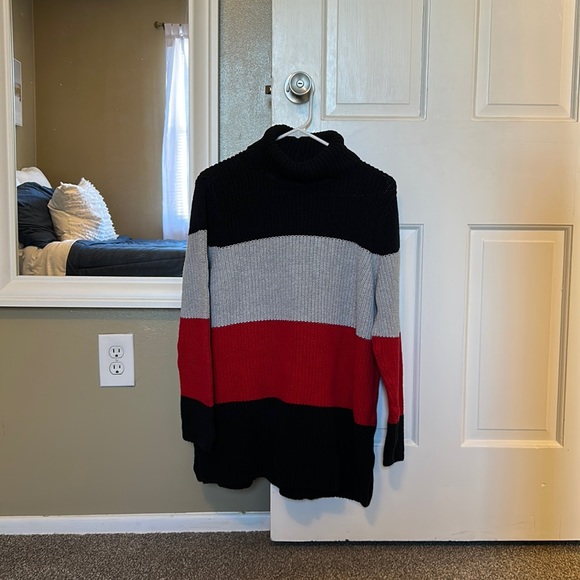 Eight Eight Eight Black, Red, and Silver TurtleNeck - Picture 1 of 4